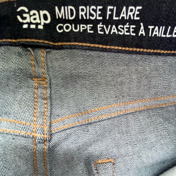 Women’s GAP mid rise flare - size 10R - Picture 4 of 4